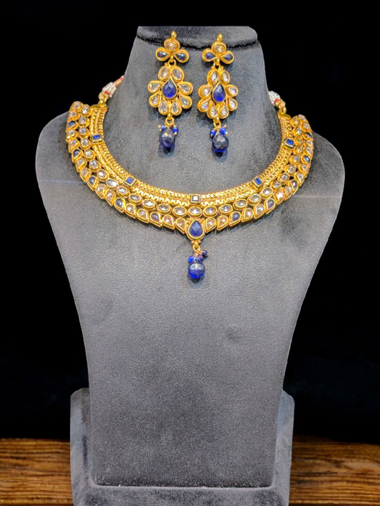 Keya Polki Necklace Set