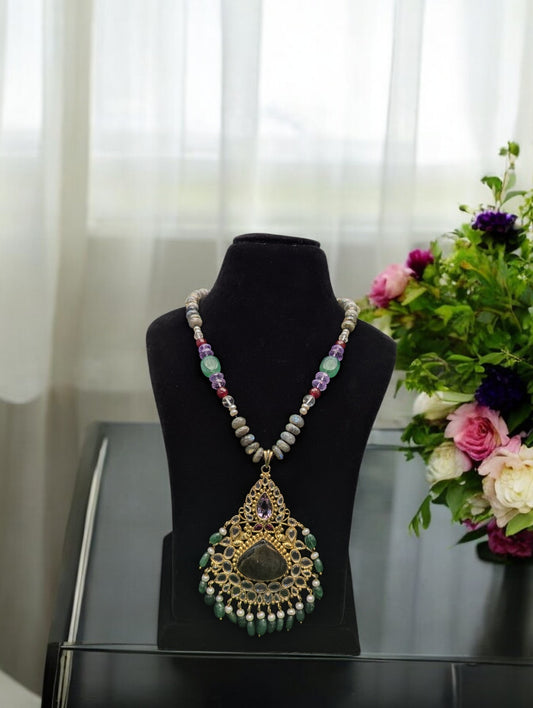 Nandini Semi-Pr.Navratan Necklace
