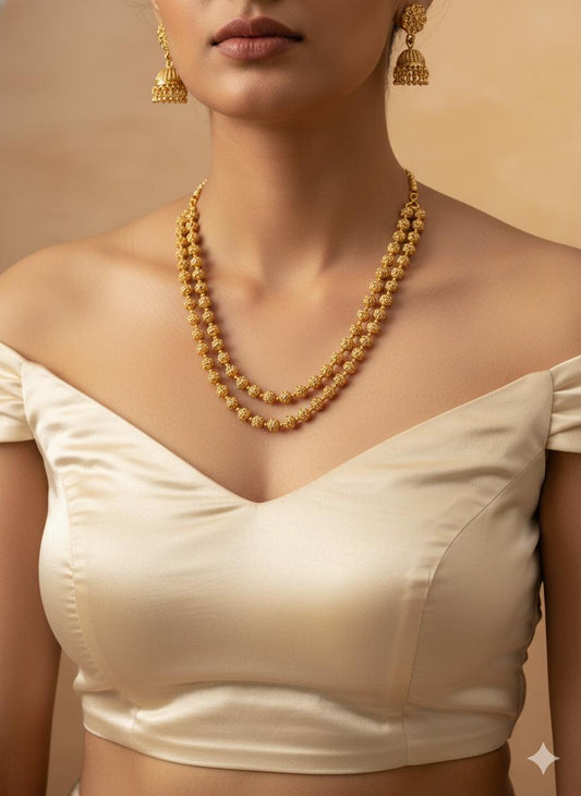 Diya Temple  Nacklace