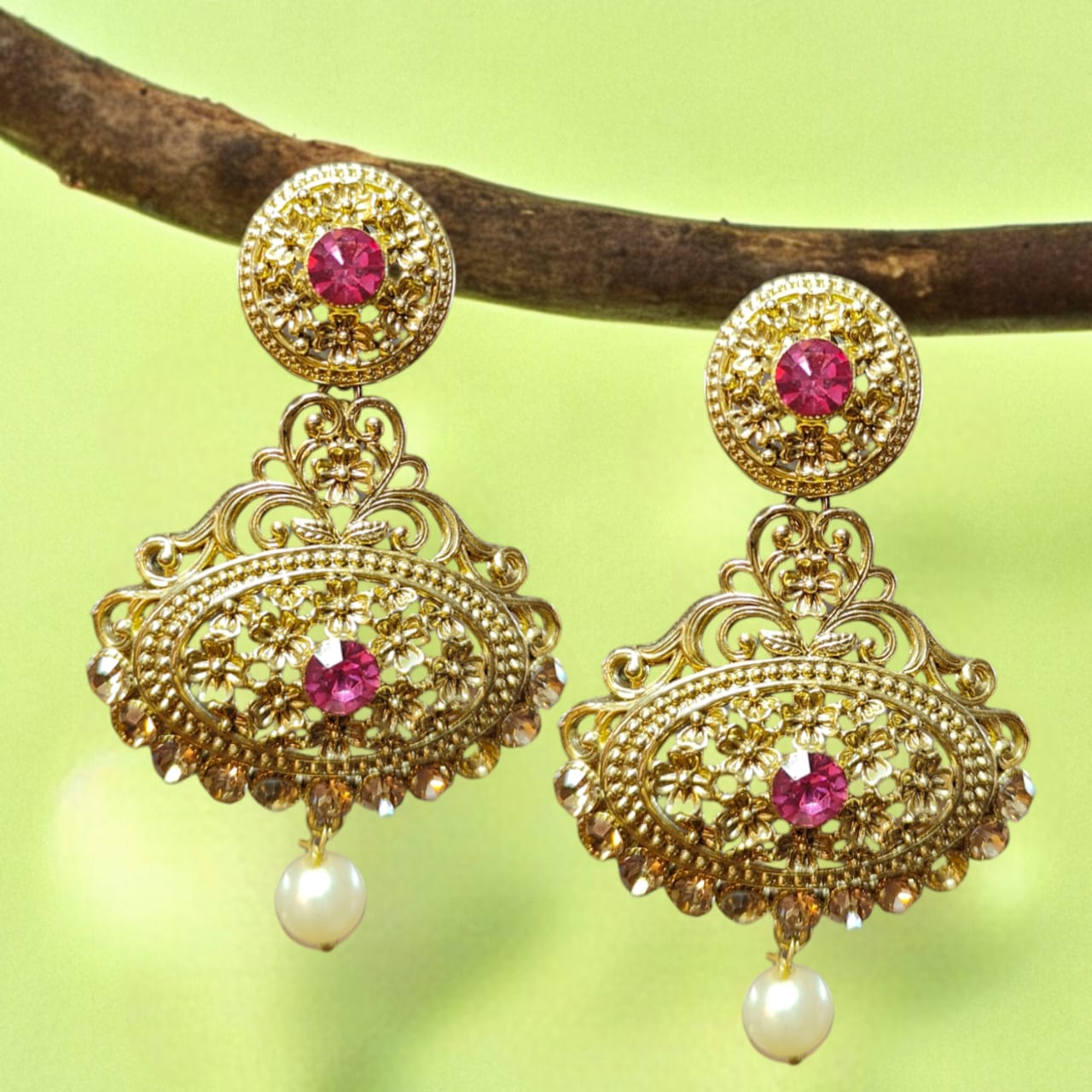 Diya Polki Earrings